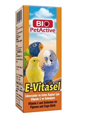 Bio PetActive E-Vitasel (Vitamin E & Selenium for pigeons & cage birds) - 30 ml