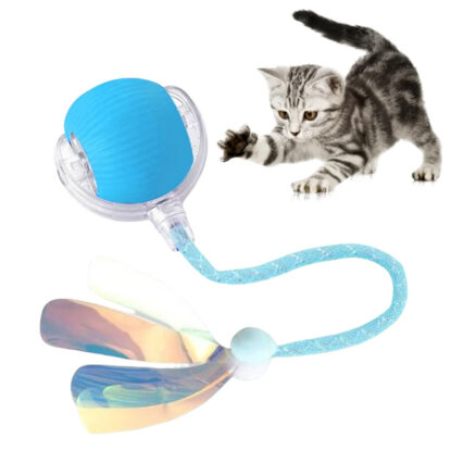 Rolling Cat Toy - Motion Activate Cat Ball | Electric Game 360 Degrees Rotating Toy