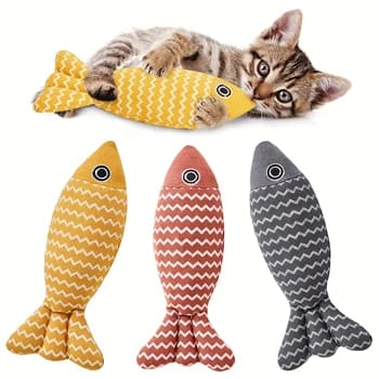 Crinkle Fish Cat Toys Cat Chew Fish | Catnip Filler Toys